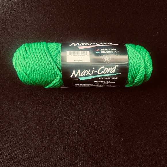 Maxi Cord 6mm 100 Yds Green Polypropylene Twisted Cord Style 35912 - Picture 6 of 8